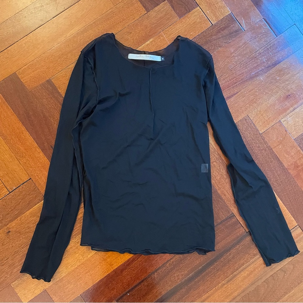 Cynthia Ashby mesh top
